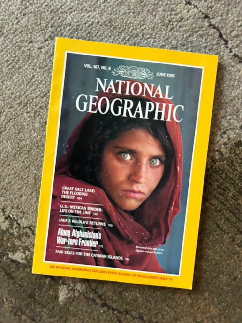 Vintage National Geographic Magazine Iconic Afghan Girl June 1985